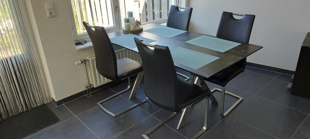 Eettafel stoelen, Ophalen, Gebruikt, Zwart, Vier