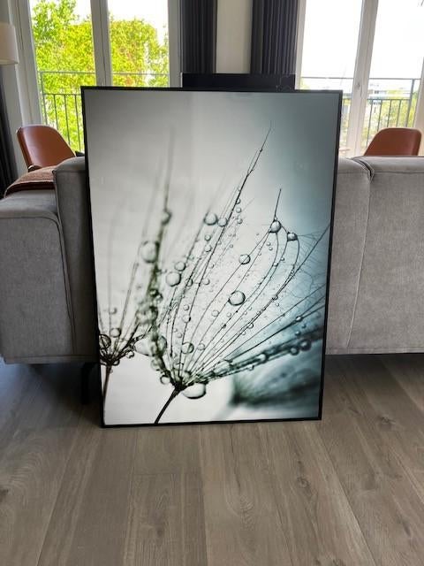 Wissellijst aluminium zwart 70x100 met poster, Ophalen, Zo goed als nieuw, Foto of Poster, 75 cm of meer