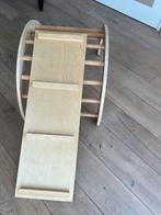Houten klimrek / wip met glijbaan - Montessori speelgoed, Ophalen of Verzenden, Gebruikt, Jongen of Meisje
