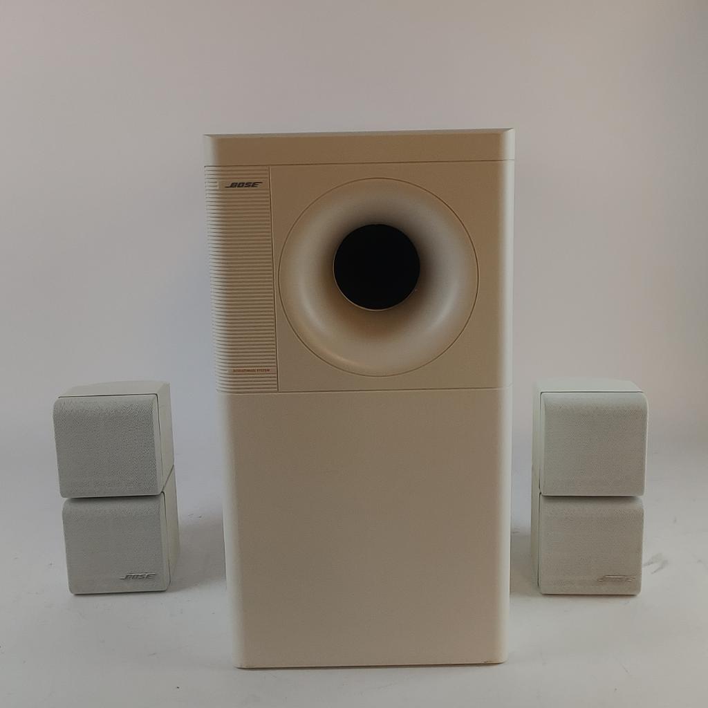 Bose Acoustimass 5 series 2 sub + 2 speakers || Nu € 89,99, Subwoofer, Ophalen of Verzenden, X, Bose