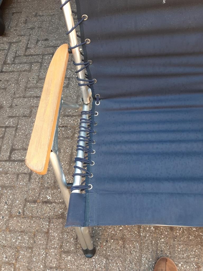 2 camping cq bootstoeltjes aluminium ALLEEN OPHALEN, Caravans en Kamperen, Ophalen of Verzenden, Zo goed als nieuw, Campingstoel