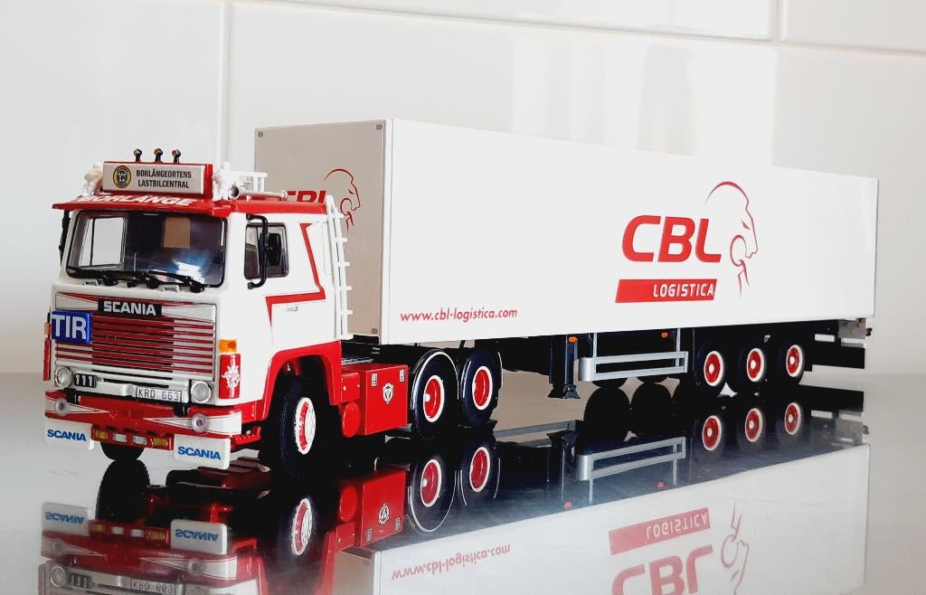 WSI Scania 111 met Oplegger, Ophalen of Verzenden, Nieuw, Bus of Vrachtwagen, Wsi