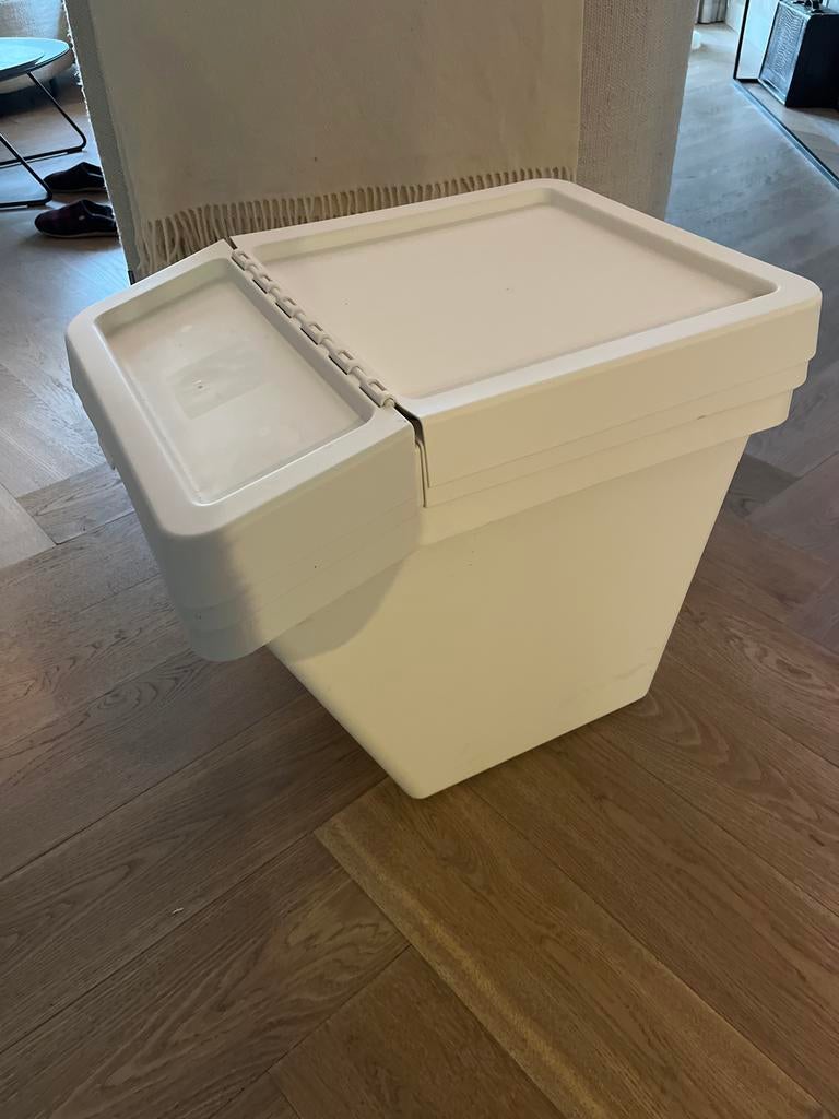 2xIKEA Sortera afvalbak met deksel 60 liter- Wit, Ophalen, 50 tot 100 cm, 50 tot 75 cm, Nieuw