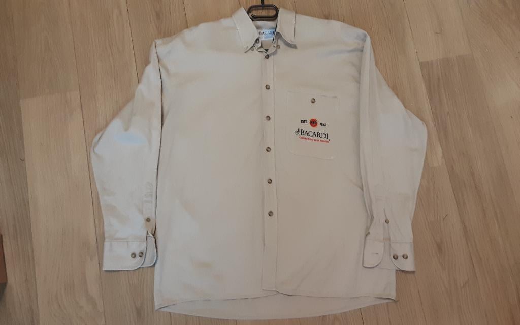 BACARDI overhemd XL / XXL, Ophalen of Verzenden, Zo goed als nieuw, Gebruiksvoorwerp