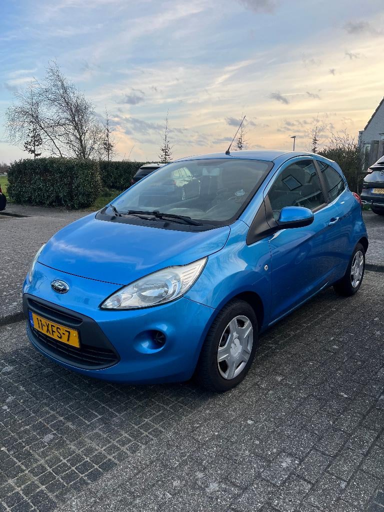 Ford Ka 1.2 69pk 2012 Blauw, Auto's, Ford, Voorwielaandrijving, Stof, 1242 cc, Origineel Nederlands