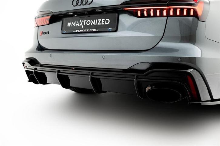 Maxton Design Audi RS6 C8 Rear Valance Met Trekhaak, Auto diversen, Tuning en Styling, Ophalen of Verzenden