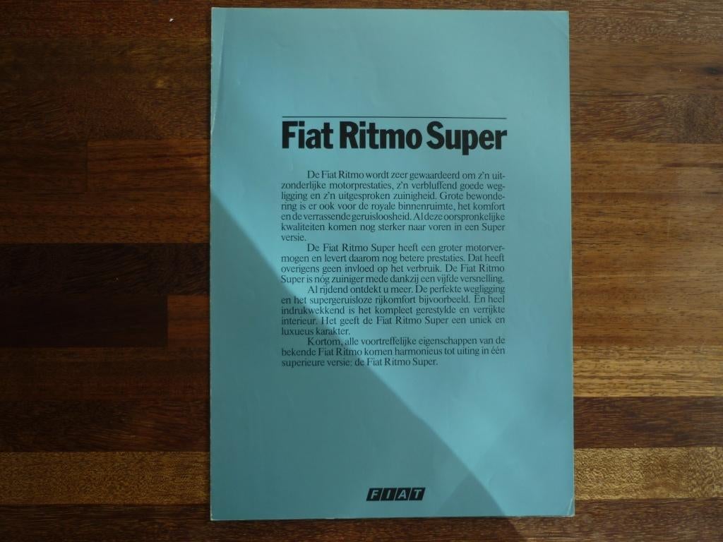 Fiat Ritmo Super (1981), Ophalen of Verzenden, Nieuw, Overige merken