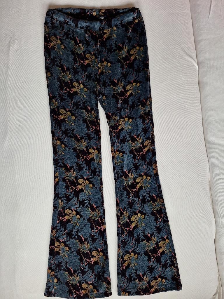Velourse flared broek Levv 170/176, Ophalen, Gebruikt, Meisje, Broek