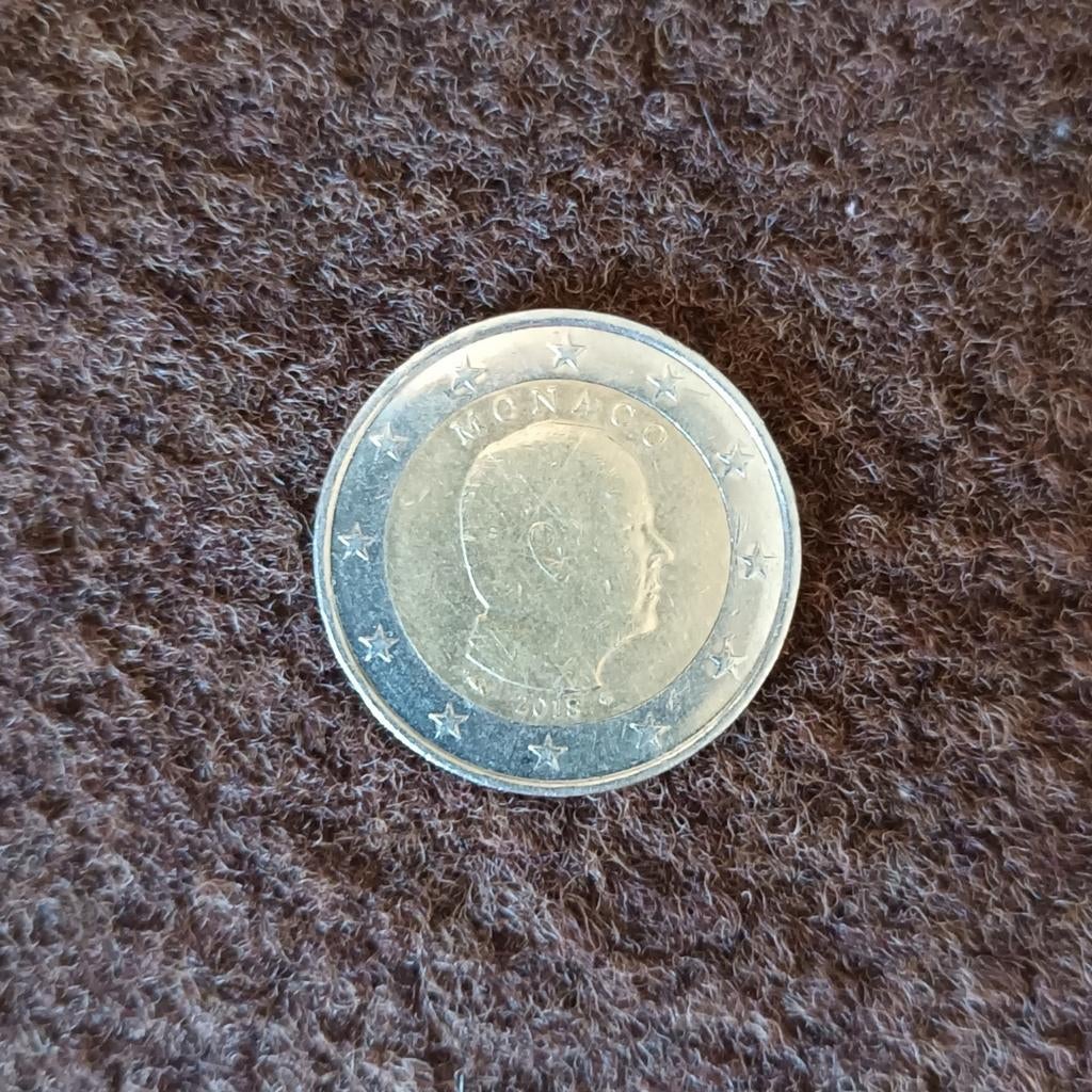 2 Euromunt uit Monaco, Ophalen of Verzenden