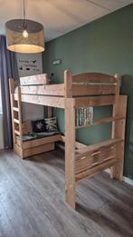 Rockwood Hoogslaper (Pepijn Naturel) met bureau en bankje, Ophalen, Gebruikt, Hoogslaper