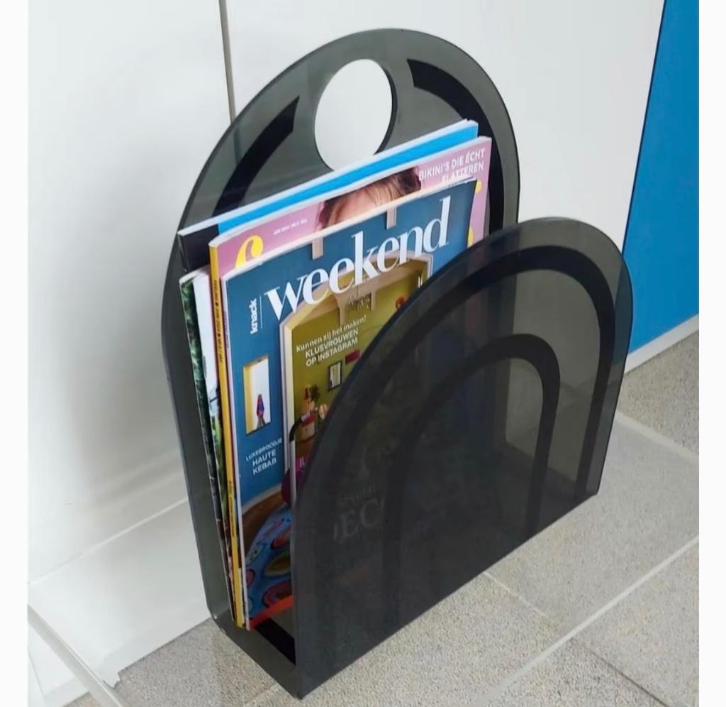 Vintage lectuurbak in plexi, Ophalen of Verzenden