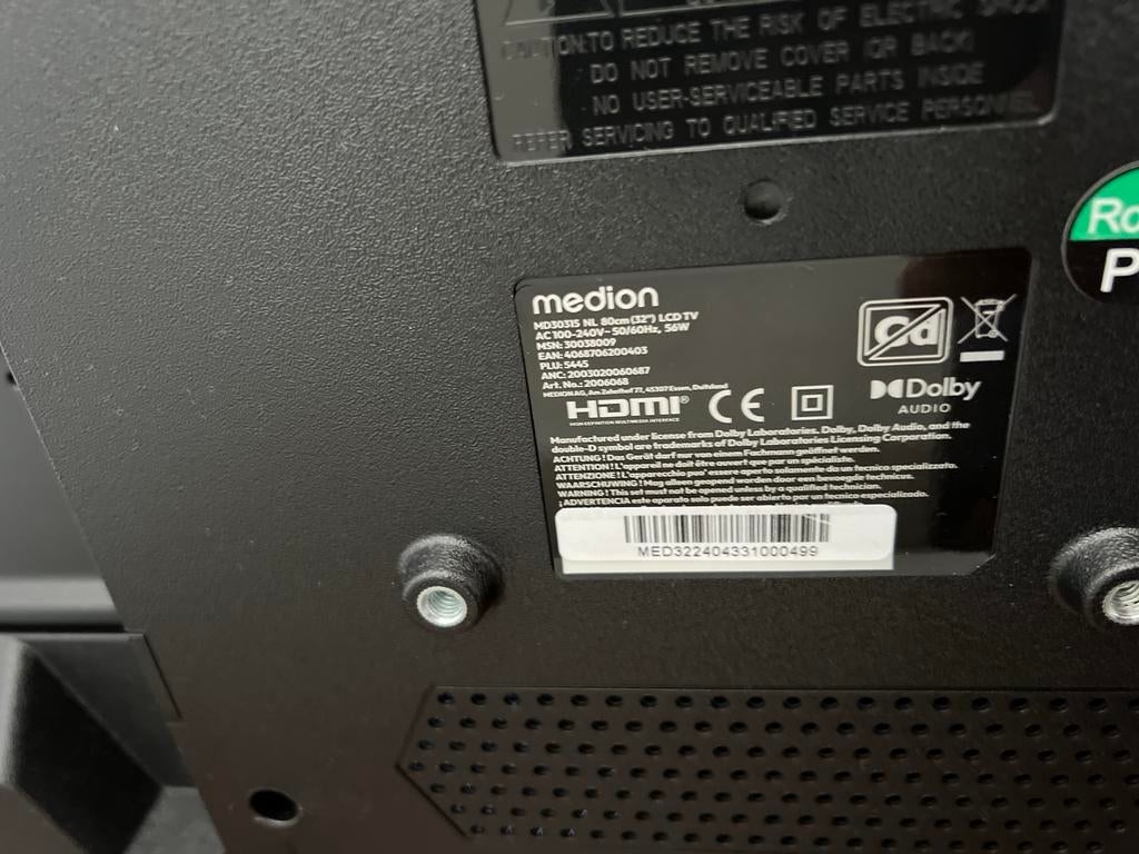 Medion 32 inch (80 cm) LCD TV, Gebruikt, 50 Hz, 80 tot 100 cm, Smart TV