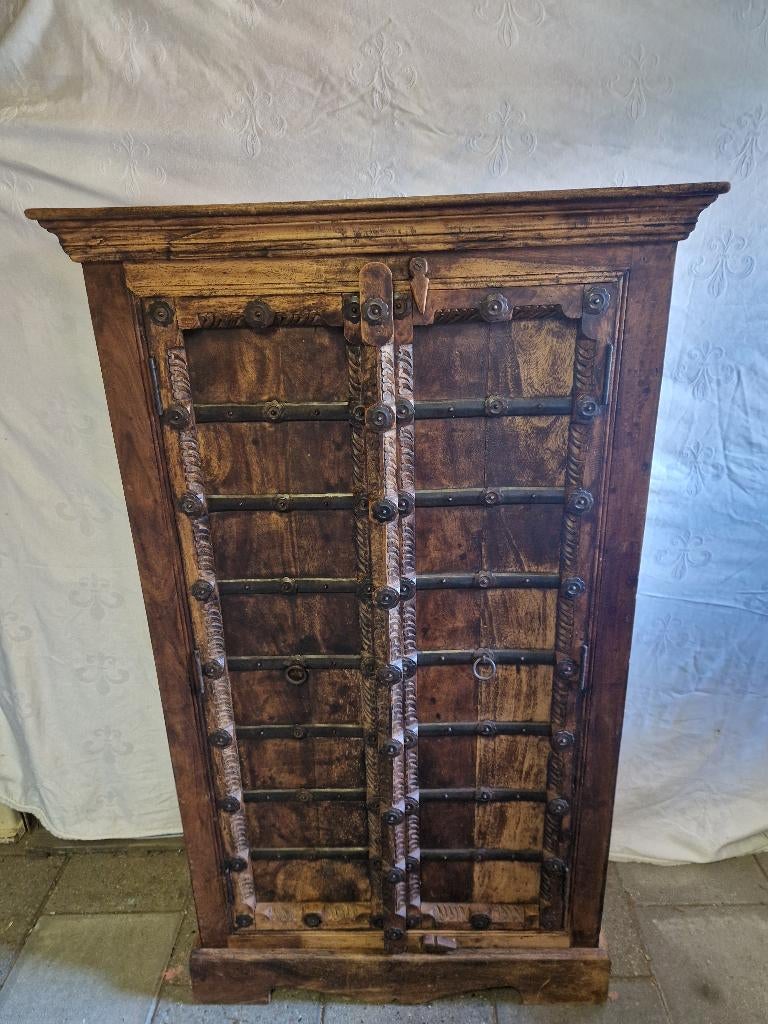 Massief houten kast India, Antiek en Kunst, Ophalen