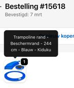 Nieuwe trampoline rand 244 cm met nieuw net, Ophalen of Verzenden, Nieuw