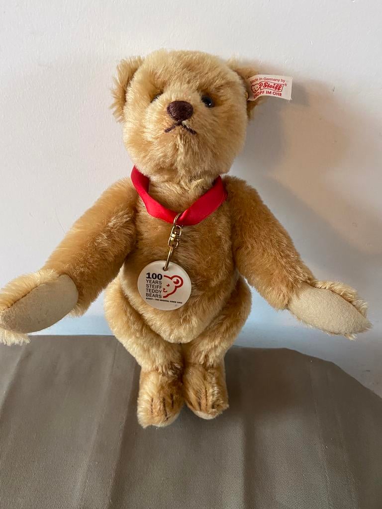 Steiff geburtstag Teddybär, 100 jaar Steiff 2002, EAN 671050, Ophalen of Verzenden, Zo goed als nieuw, Stoffen beer, Steiff