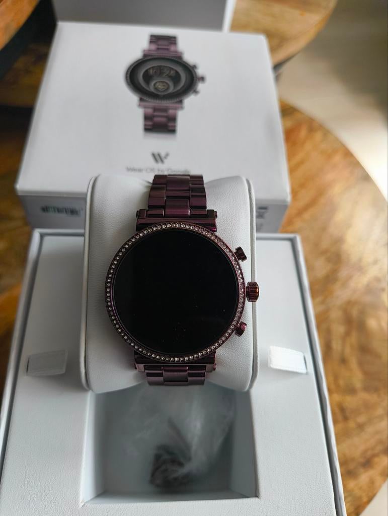 Michael Kors Smartwatch - Paars Olie Kleur, Ophalen, Zo goed als nieuw, Paars, Michael Kors