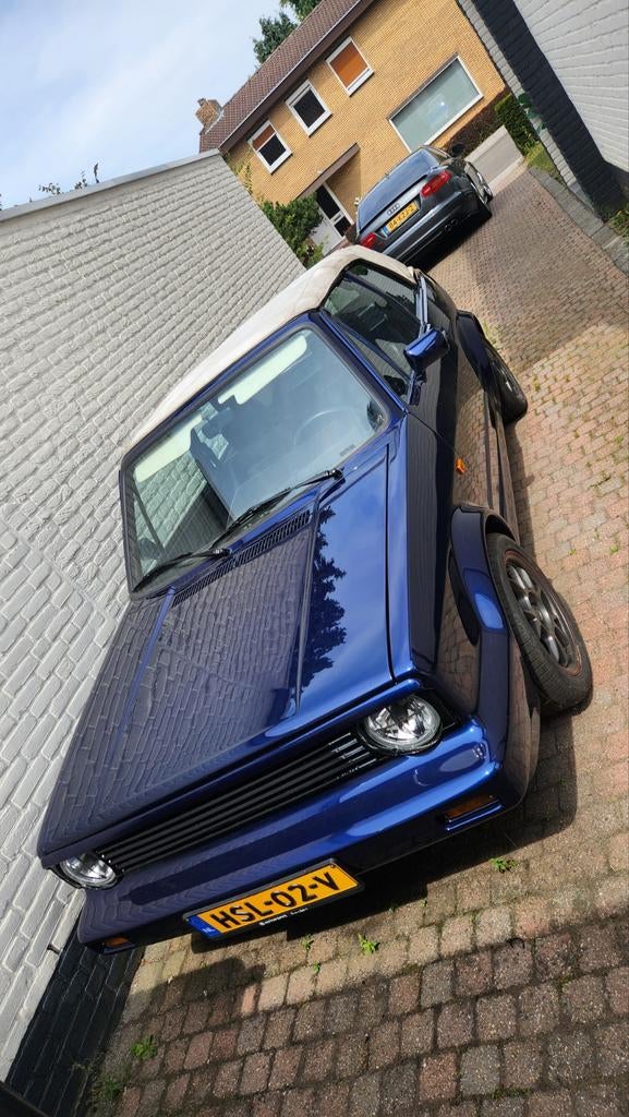 Volkswagen 1989 Blauw, Auto's, Volkswagen, Particulier, Golf, Benzine, Cabriolet, Handgeschakeld, Geïmporteerd, Blauw, Leder, Voorwielaandrijving