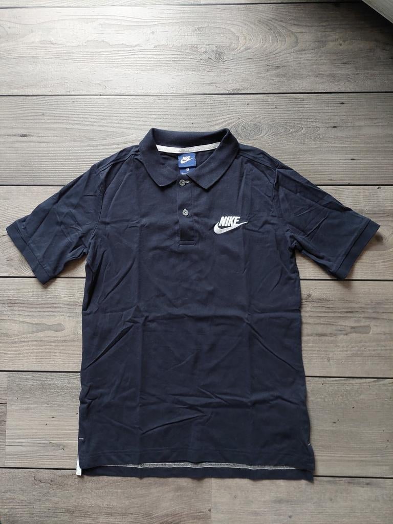 Nike poloshirt donkerblauw maat 158-170 - Zeer goede st, Kinderen en Baby's, Kinderkleding | Maat 164, Ophalen of Verzenden, Zo goed als nieuw