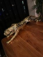 Gouden panter beeld, Verzamelen, Beelden en Beeldjes, Ophalen, Zo goed als nieuw, Dier