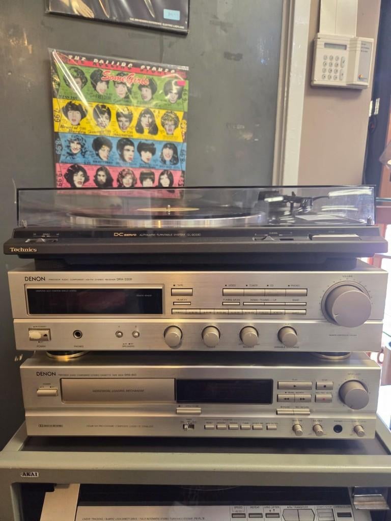 Denon versterker en cassettedeck met Technisch platenspeler, Gebruikt, Losse componenten, Post, Denon