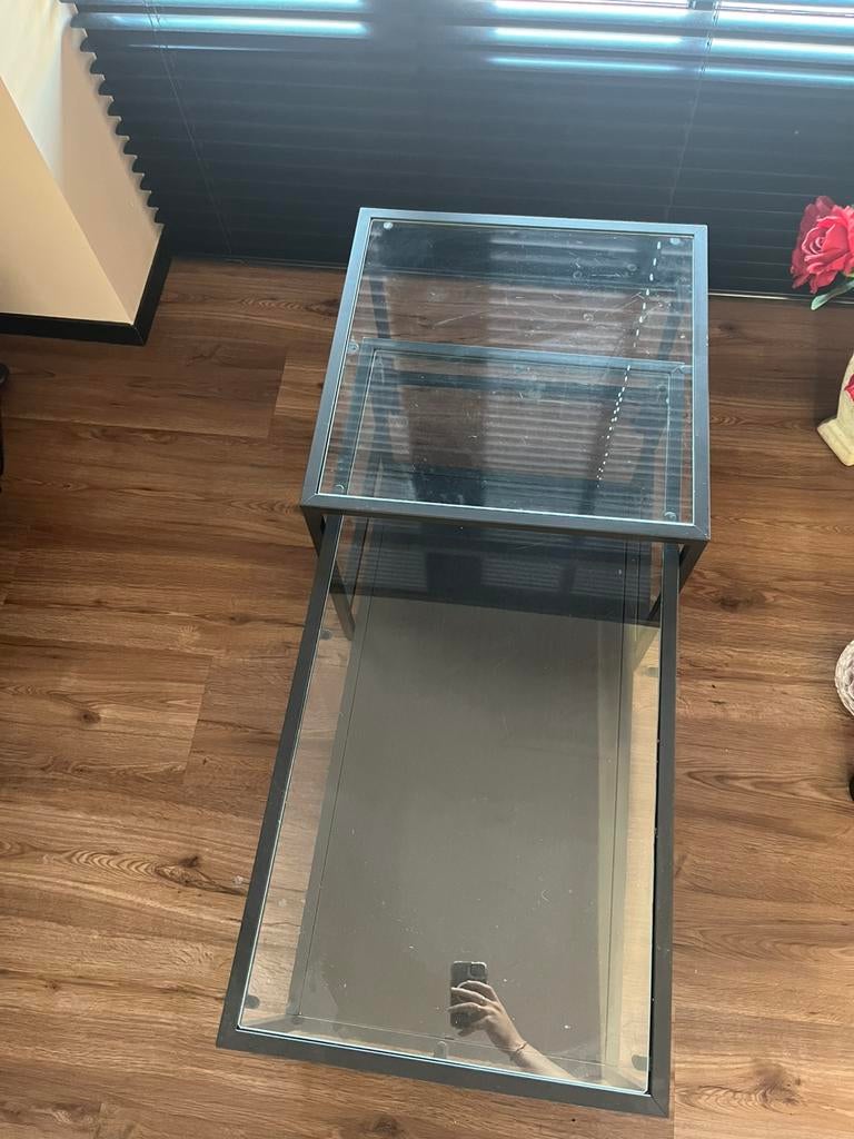 2-delige salontafel, Ophalen, 50 tot 100 cm, 50 tot 75 cm, 50 tot 100 cm