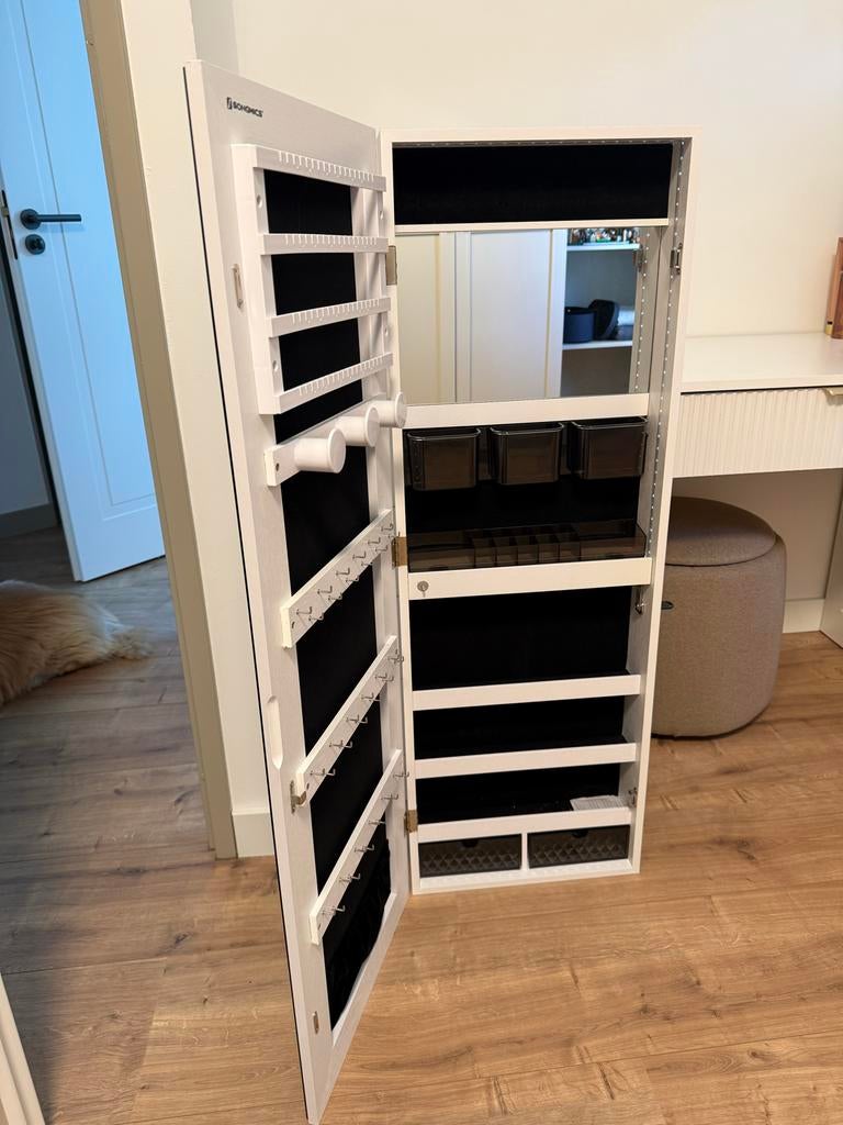 Sieradenkast met spiegel, Huis en Inrichting, Ophalen, Minder dan 50 cm, 100 tot 150 cm, Zo goed als nieuw