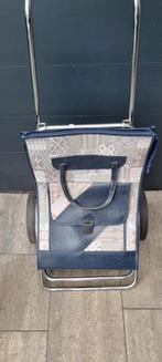 Zware kwaliteit boodschappen karretje, Ophalen, Beige, 60 tot 80 cm, Wieltjes