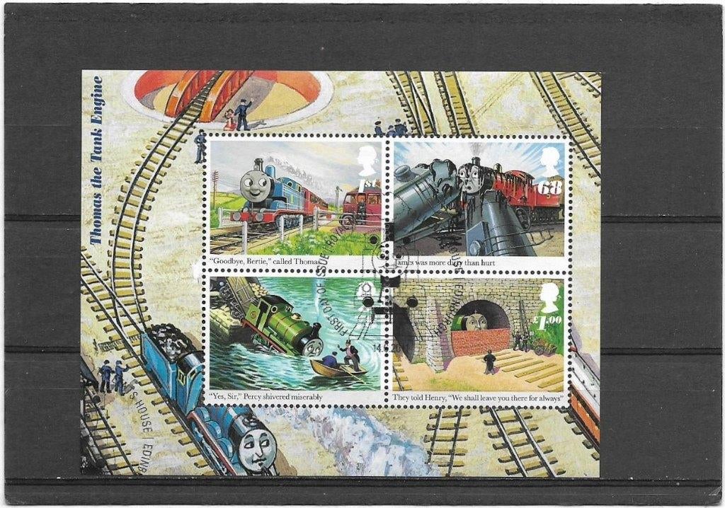 Engeland 2011 Thomas the Tank Engine miniaturesheet, Postzegels en Munten, Postzegels | Europa | UK, Gestempeld, Verzenden