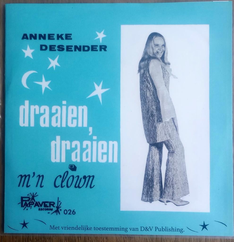 Anneke Desender – Draaien, Draaien - M'n Clown, 7 inch, Single, 2020 tot heden, Ophalen of Verzenden