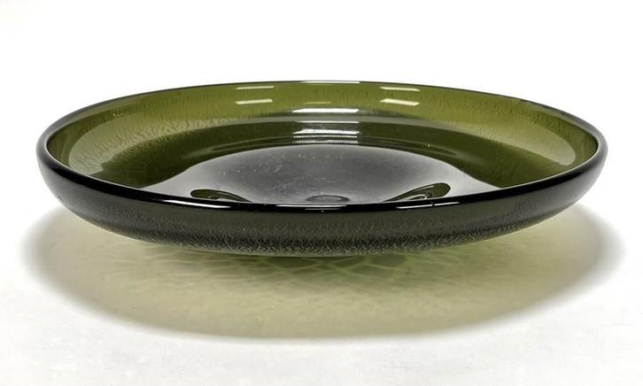 1492. Tincraquelé glazenschaal, ontwerp A.D. Copier, ca.1930, Antiek en Kunst, Antiek | Glas en Kristal, Ophalen of Verzenden