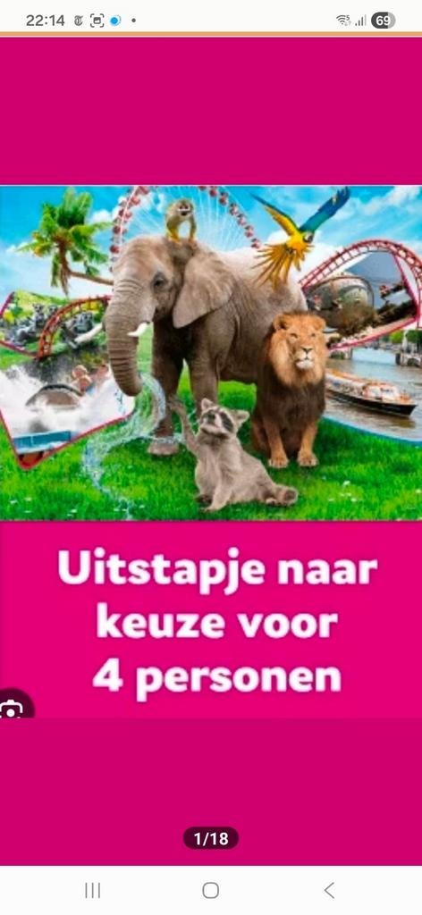 Vriendenloterij Uitstapje naar keuze voor 4 personen, Twee personen, Ticket of Toegangskaart