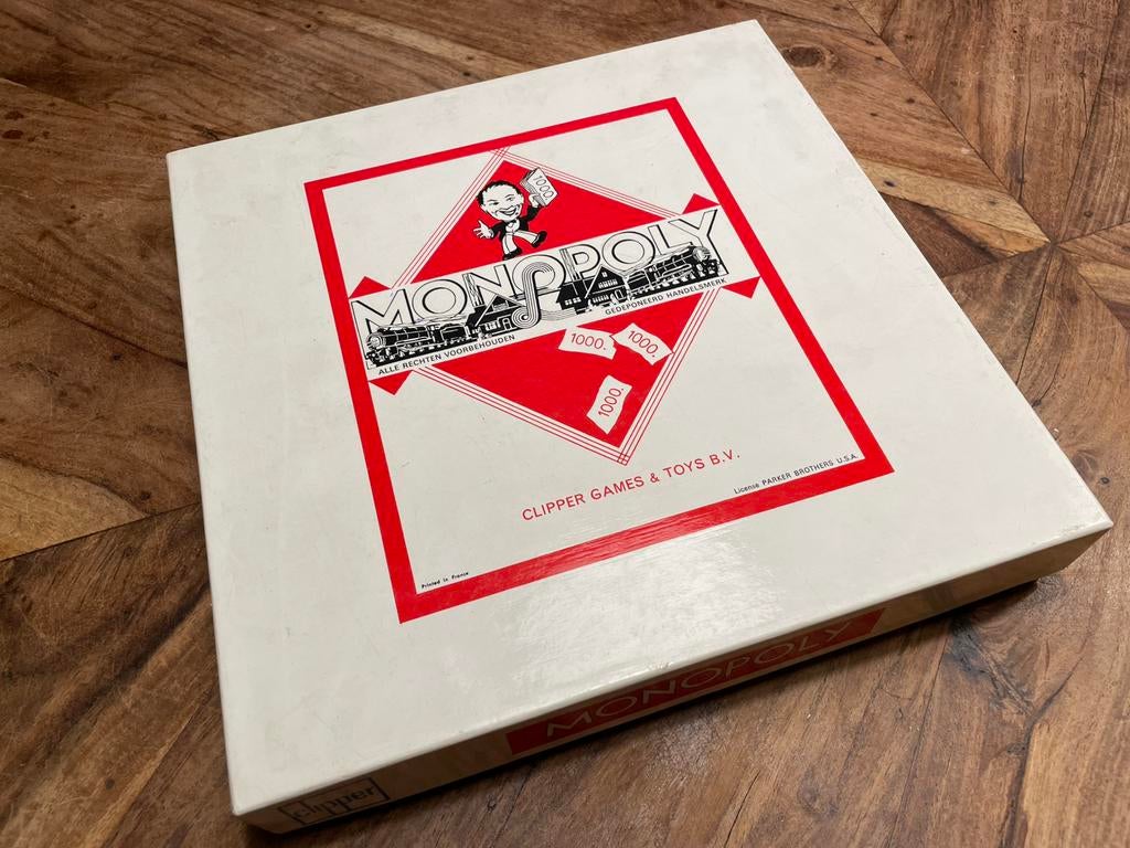 Oud monopoly spel jaren 60-70, Vijf spelers of meer, Ophalen of Verzenden, Gebruikt