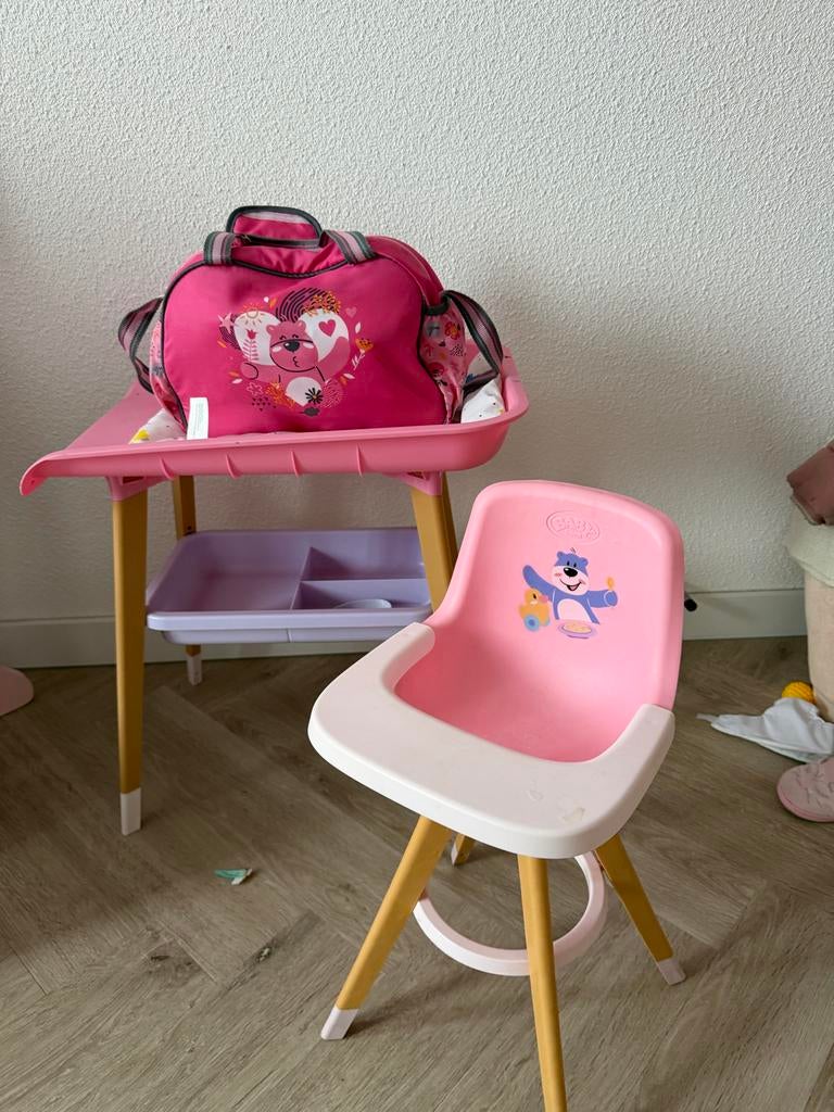 Baby Born commode en stoeltje, Ophalen of Verzenden, Gebruikt, Babypop