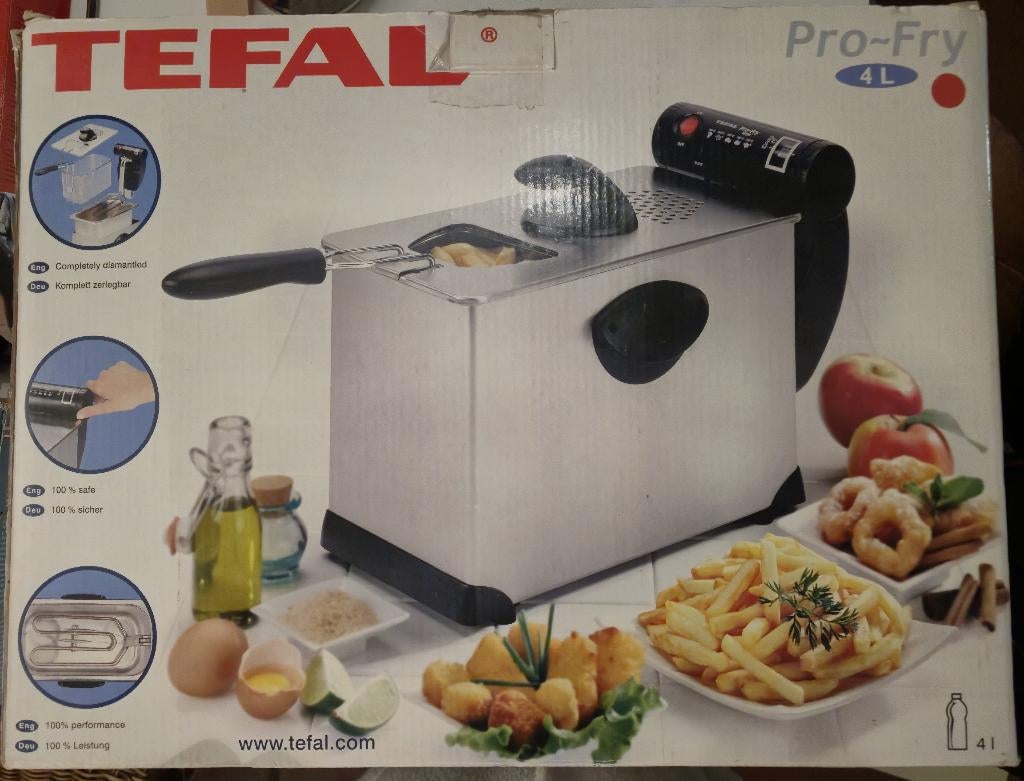 Onderdelen Tefal Pro Fry Friteuse, 3 tot 4 liter, Ophalen of Verzenden, Zo goed als nieuw, Uitneembare binnenpan