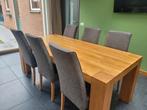 Quint eettafel (Goossens) + 6 eetkamerstoelen (Goossens), Ophalen, 4 tot 6 stoelen