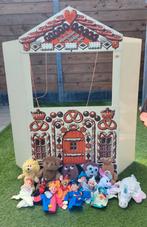 Poppenkast met 12 handpoppen - inclusief jan klaassen, Ophalen of Verzenden, Gebruikt, Jongen of Meisje