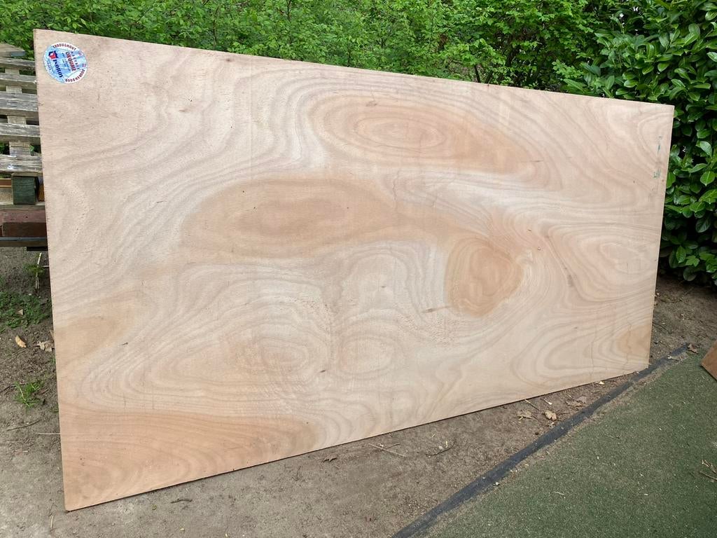 Okoume 12 mm multiplex voor buitengebruik, Ophalen, Zo goed als nieuw, Multiplex