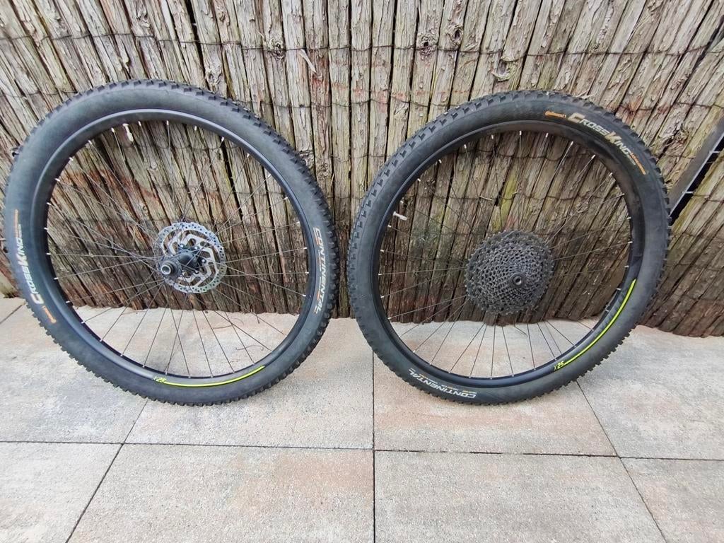 Syncros X25 wielset met 12 speed cassette en remschijf, Fietsen en Brommers, Fietsonderdelen, Ophalen of Verzenden
