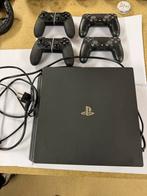 PlayStation 4 Pro met 4 controllers, Gebruikt, Ophalen of Verzenden, 1 TB, Pro