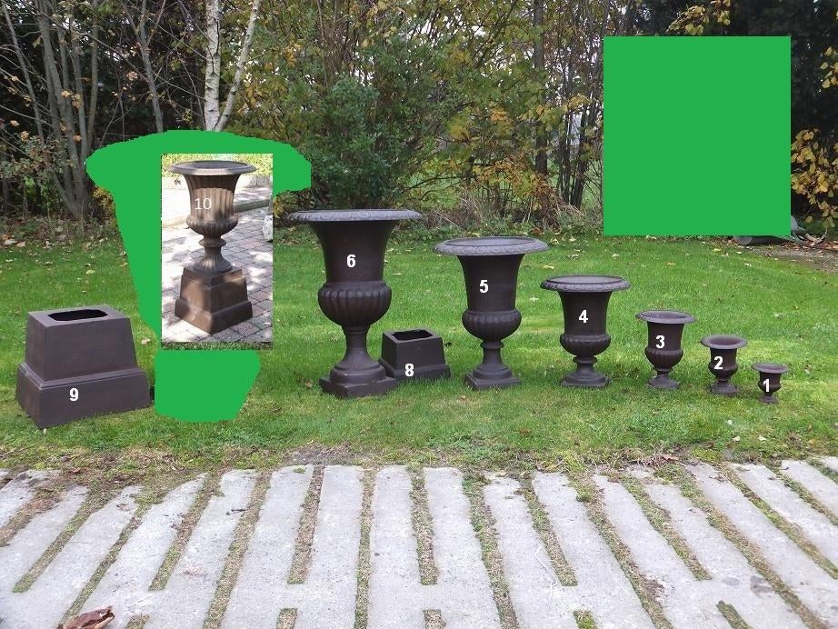 Tuinvazen Tuinvaas Gietijzeren bloempotten, Ophalen of Verzenden, Nieuw