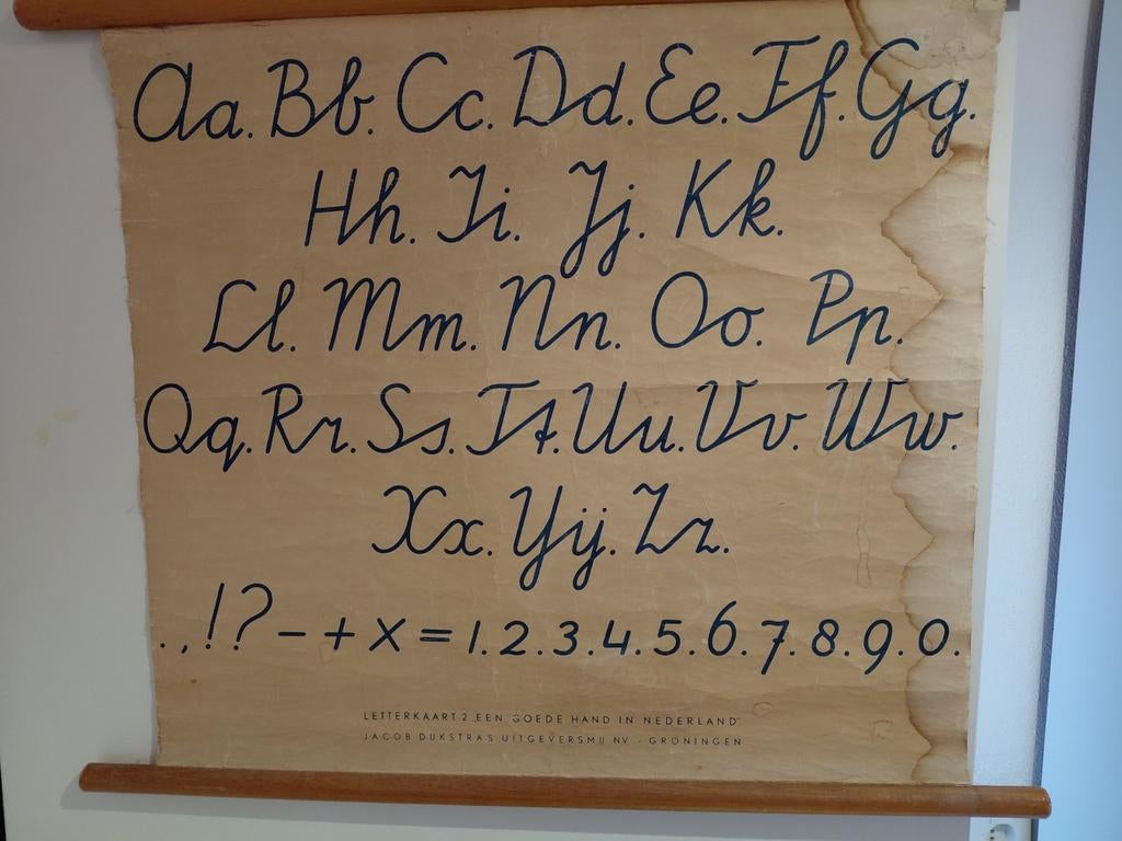 Vintage Letterkaart 2: Een Goede Hand in Nederland, Antiek en Kunst, Antiek | Schoolplaten, Ophalen