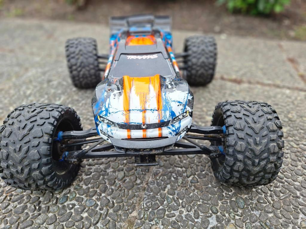Traxxas 1/10 E-Revo VXL Brushless 4WD 6S (gereviseerd!), Hobby en Vrije tijd, Modelbouw | Radiografisch | Auto's, Gebruikt, Auto offroad