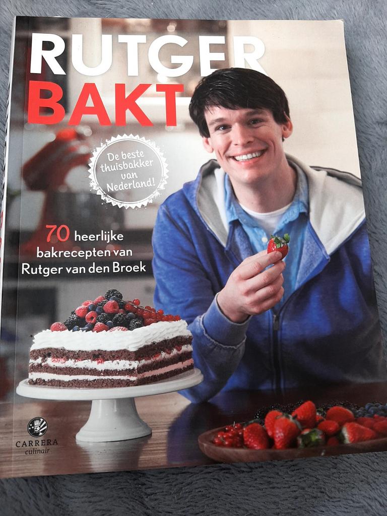 Rutger van den Broek - Rutger bakt, Boeken, Ophalen of Verzenden, Zo goed als nieuw, Rutger van den Broek