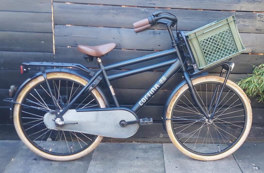 Cortina U4 Transport Pure Utility 24" N3 AXA 2023, Ophalen, Terugtraprem, 24 inch, Cortina U4 transportfiets