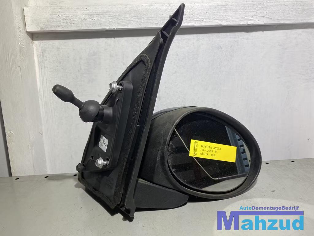 TOYOTA AYGO C1 107 Zwart rechts spiegel buitenspiegel 05-14, Auto-onderdelen, Info@toyota.co.jp, Gebruikt, Toyota Motor Corporation