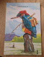 Ijsvogel aan het vissen met hengel, Verzamelen, Verzenden, Ongelopen, Overige thema's