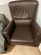 Rolf Benz 322 fauteuil bruin nappa leer, Ophalen, Gebruikt, Leer, 75 tot 100 cm