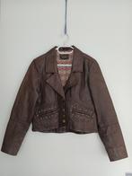 Casual Wear bruin leren jasje maat 40 lengte 56cm, Ophalen of Verzenden, Zo goed als nieuw, Maat 38/40 (M), Bruin