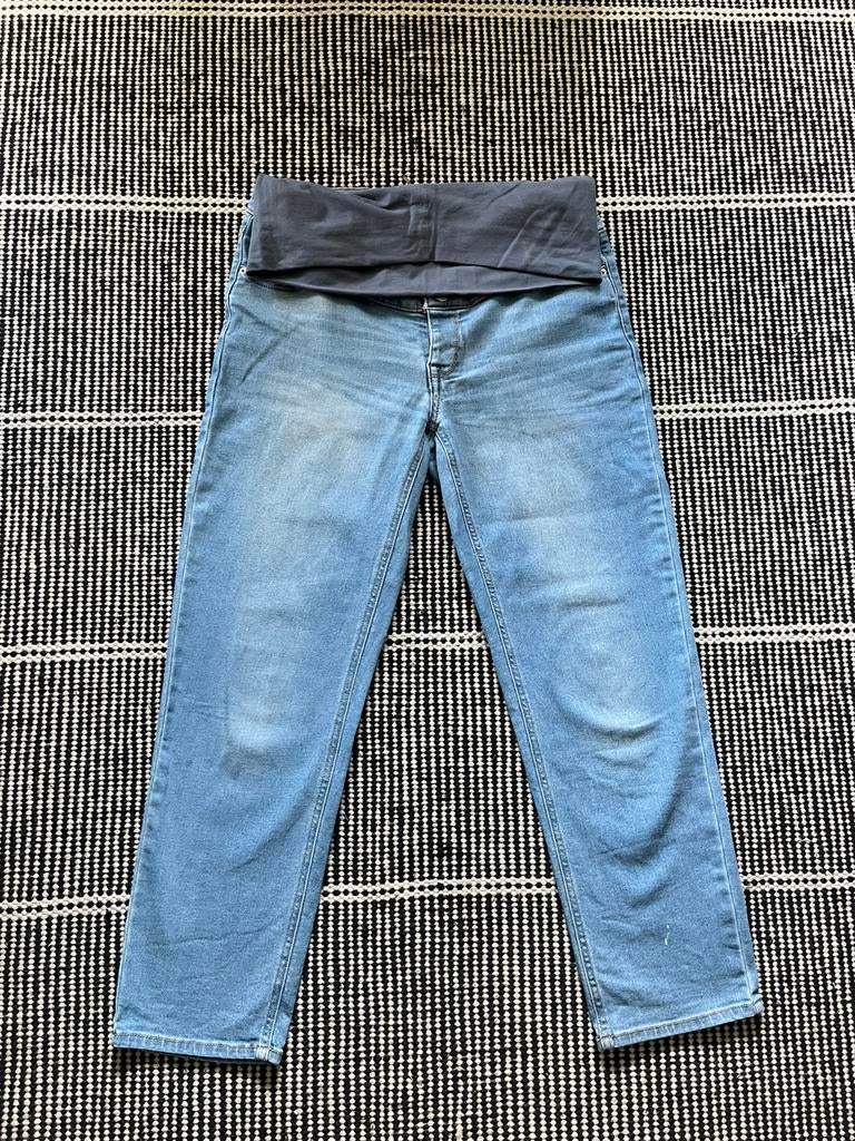 Zwangerschapsbroek Noppies maat 32 (L/XL), Blauw, Maat 42/44 (L), Ophalen of Verzenden, Gedragen