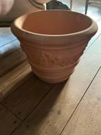 Prachtige grote  pot terracotta kleur, Ophalen, Zo goed als nieuw, Rond, 40 cm of meer